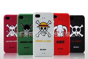 【廠家直銷】iphone4保護殼 硅膠套 海賊王滴膠硅膠套（bhk-023）工廠,批發,進口,代購