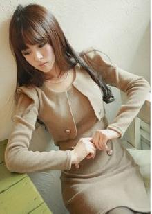 330B9039女裝氣質聳肩超修身假兩件連衣裙 一件代發代理加盟工廠,批發,進口,代購