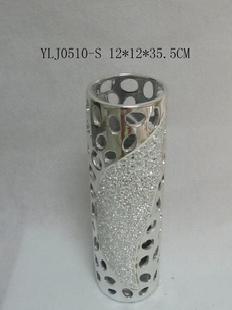 晶瑩閃亮,圖案別緻的鏤空圓貼玻璃花瓶批發・進口・工廠・代買・代購