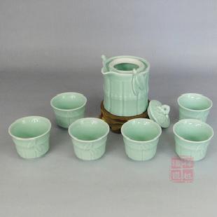 祥越 節節高青瓷茶具套裝瓷器整套功夫茶具批發・進口・工廠・代買・代購