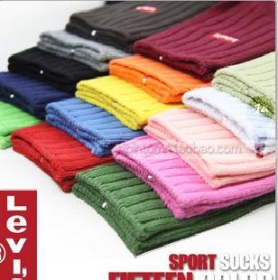 SC6 Levi's高筒襪子 粗針棉襪 十五色入工廠,批發,進口,代購