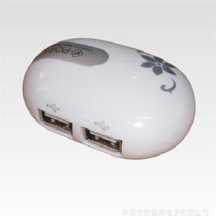廠家大量USB2.0鼠標型集線器 鼠標USB HUB 精美小巧工廠,批發,進口,代購