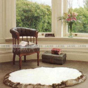 豪華型70MM長毛澳大利亞羔羊毛皮圓形地毯工廠,批發,進口,代購