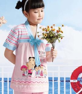 夏季短袖純棉套裝 韓版女童裝家居服11625 兒童睡衣 批發工廠,批發,進口,代購
