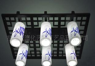 陶瓷LED燈具，藝術手繪吊燈，透光陶瓷檯燈，燈飾工廠,批發,進口,代購