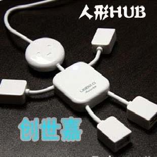 人形HUB/USB集線器/USB一拖四口（usb2工廠,批發,進口,代購