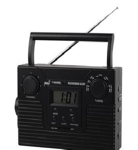 美國NOAA七頻道氣象接收機 天氣機 手搖發電收音機 時鐘收音機工廠,批發,進口,代購
