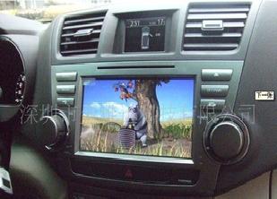 超大數字8寸豐田漢蘭達專車專用車載DVD工廠,批發,進口,代購