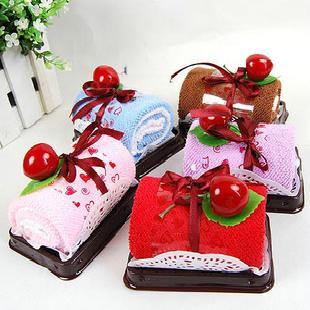 送禮佳品 HAPPY DAY聖誕樹蛋糕毛巾 韓式家居裝飾品廠家工廠,批發,進口,代購