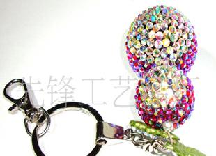 鑲鑽鑰匙掛件/鑲鑽休閒禮品/鑰匙掛件/鑲鑽加工工廠,批發,進口,代購