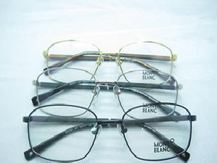 深圳眼鏡廠家批發萬寶龍MB0251近視配光眼鏡框架|金屬框架眼鏡工廠,批發,進口,代購