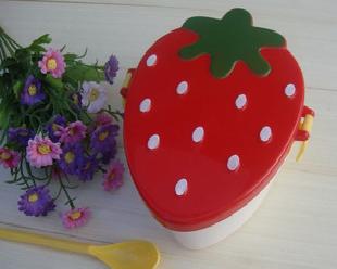 2011新款時尚型塑料製品 草莓飯盒工廠,批發,進口,代購