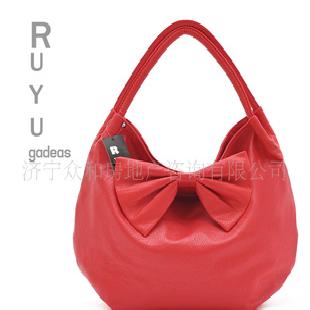 紅色PU女包手拎包 甜美包包手提包 外貿女包時尚休閒單肩包工廠,批發,進口,代購