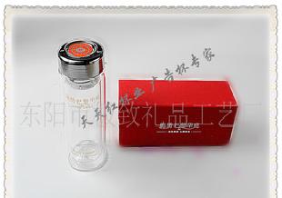 廠家定做廣告杯禮品杯雙層玻璃杯口杯促銷商務禮品，房地產LOGO批發・進口・工廠・代買・代購