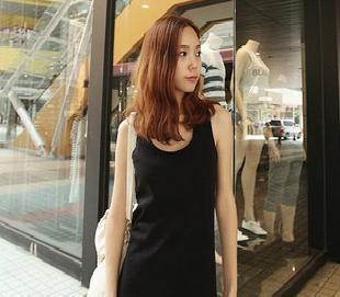 歐美街頭時尚款 百搭黑色背心連衣裙D217工廠,批發,進口,代購