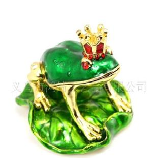 綠色青蛙珠寶盒，精緻動物珠寶盒，金屬珠寶盒工廠,批發,進口,代購