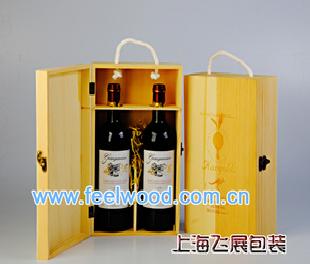 工廠直銷通用實木雙只紅酒木盒（現貨）工廠,批發,進口,代購
