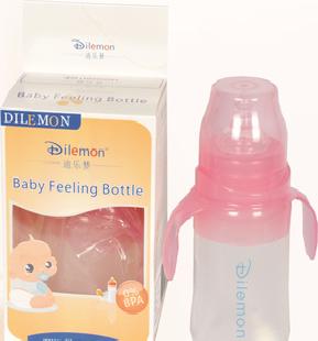 廠家直銷 迪樂夢硅膠奶瓶/玻璃奶瓶/DLM-4081/粉色/寬口工廠,批發,進口,代購