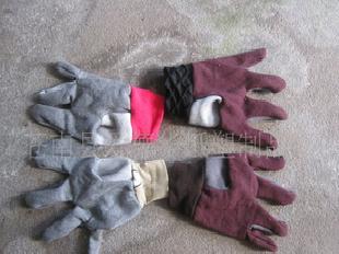 防塵防砂耐磨棉質單面絨勞保手套（三線）工廠,批發,進口,代購