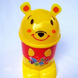 韓式精品原單小額批發兒童玩具款維尼熊可愛桌面衛生桶工廠,批發,進口,代購