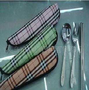 環保不銹鋼餐具三件套裝（袋裝）批發・進口・工廠・代買・代購