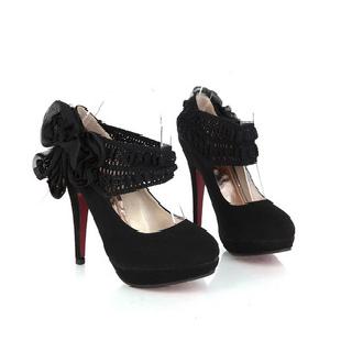 特價女鞋子2011年新款韓版腳環鬆緊帶花朵超高跟防水台可愛單鞋工廠,批發,進口,代購