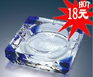 優質水晶煙缸（180mm拼藍角、可做logo）工廠,批發,進口,代購