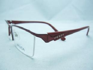 普拉達VPR72121半框金屬眼鏡架批發|光學眼鏡架|近視配光眼鏡架工廠,批發,進口,代購