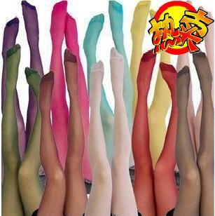 王菲同款絲襪VIVI優質天鵝絨彩色糖果加檔 連褲襪工廠,批發,進口,代購