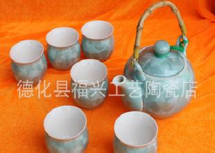 廠家直銷7頭結晶釉提壺茶具古代風情陶瓷茶具工廠,批發,進口,代購