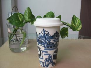 廠家直銷星巴克 陶瓷雙層保溫杯  雙層奶茶杯可加LOGO工廠,批發,進口,代購