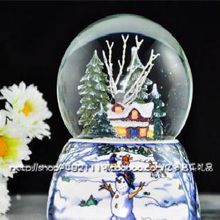 聖誕下雪場景水晶球水球音樂盒 天空之城工廠,批發,進口,代購