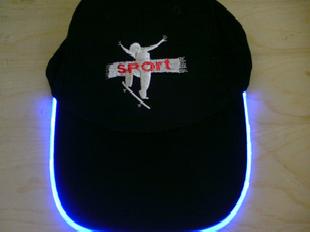 閃光帽子，發光帽子，LED光纖發光帽子，高亮光纖發光帽子工廠,批發,進口,代購