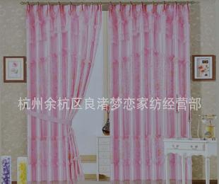 批發韓式窗簾 錦繡花園 6米成品粉色蕾絲窗簾 1套起批工廠,批發,進口,代購