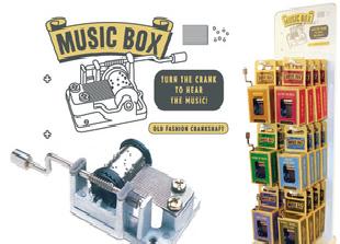 美國kikkerland 手搖音樂盒 商務禮品工廠,批發,進口,代購