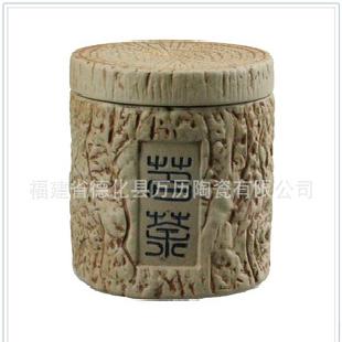 萬曆陶瓷 特色茶葉罐 廠家直銷 仿古陶瓷 樹墩罐工廠,批發,進口,代購