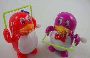 上鏈發條玩具系列 玩具QQ企鵝 發條企鵝跳繩 新奇特玩具 QQ玩具工廠,批發,進口,代購