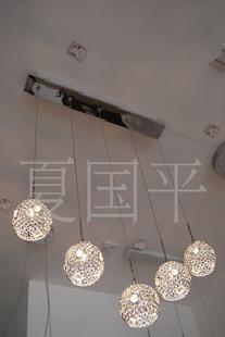 精美的鋁材吊燈，時尚現代五頭鋁材吊燈(圖)工廠,批發,進口,代購