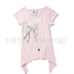 新款 夏季童T恤 廠家直批 時尚印花燕尾女童短袖T恤 261591工廠,批發,進口,代購