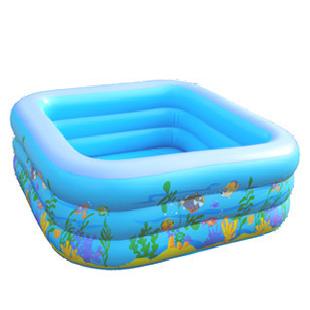 夏樂新品1.6M加厚正方形經濟豪華款嬰兒游泳池充氣玩具充氣水池工廠,批發,進口,代購