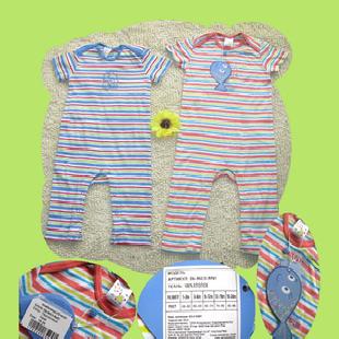 外貿童裝批發外貿全棉哈衣爬服條紋連體衣1－2歲工廠,批發,進口,代購
