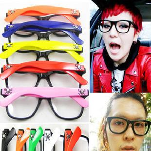 韓國骷髏圖案板材眼鏡架/復古黑框 潮人必備 多色廠家直銷百款工廠,批發,進口,代購