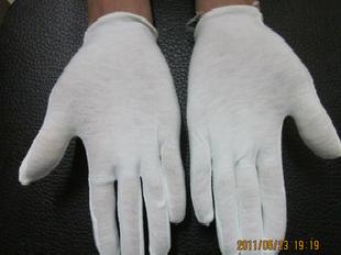 白色純棉拉架，彈力棉針織手套 優工廠,批發,進口,代購
