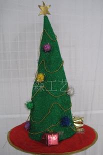 【綠色聖誕樹帶綵球】聖誕節彩色光纖燈【大禮包帽】工廠,批發,進口,代購
