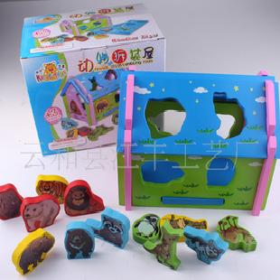 木製玩具 益智玩具 智力玩具 動物形狀屋工廠,批發,進口,代購