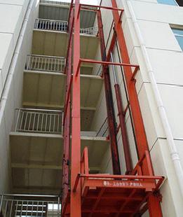 濟南天助導軌式升降貨梯可用於大型超市運送貨物等具有多種功能批發・進口・工廠・代買・代購