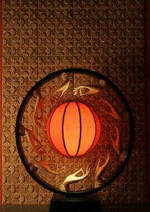 【廠家批發】]中式古典酒店裝飾燈 樹脂工藝品 仿古 燈飾 檯燈工廠,批發,進口,代購