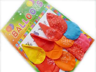 12個卡裝氣球 玩具氣球 彩色氣球 地攤貨源 百元混批 30g A工廠,批發,進口,代購