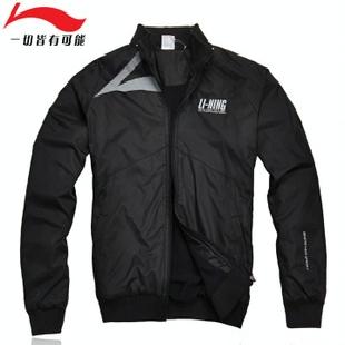 代理李寧運動服裝男外套夾克1JMC431-3黑色批發・進口・工廠・代買・代購