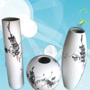 景德鎮陶瓷三件套藝術花瓶1件起訂工廠,批發,進口,代購
